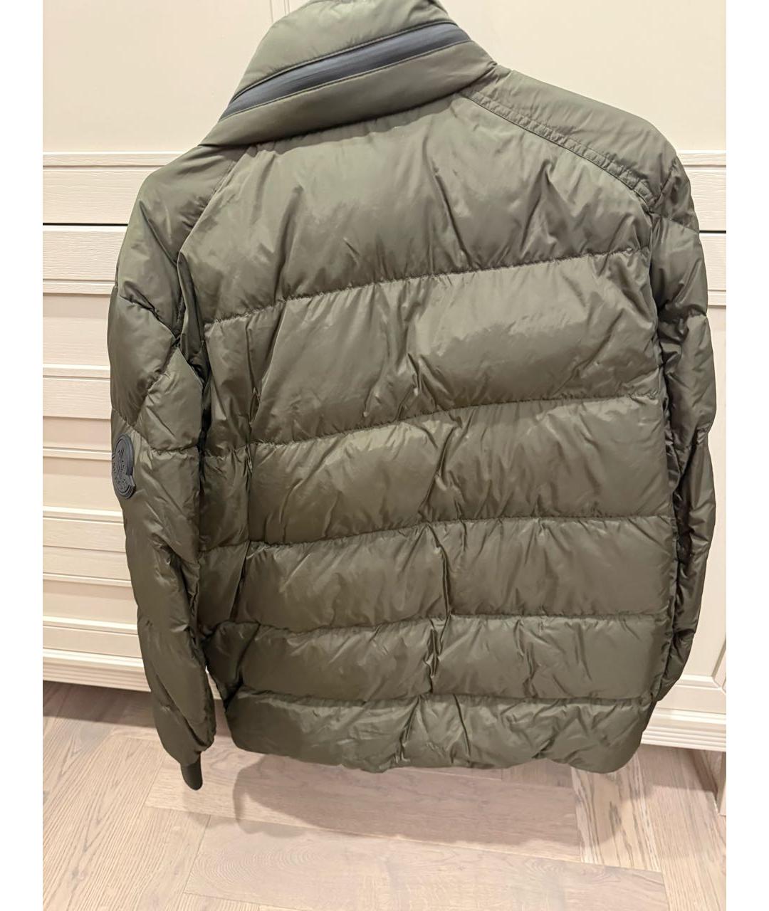 MONCLER Хаки полиэстеровый пуховик, фото 2