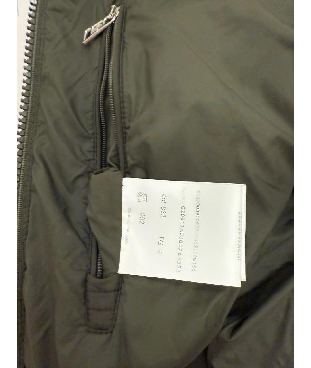 MONCLER Хаки полиэстеровый пуховик, фото 5