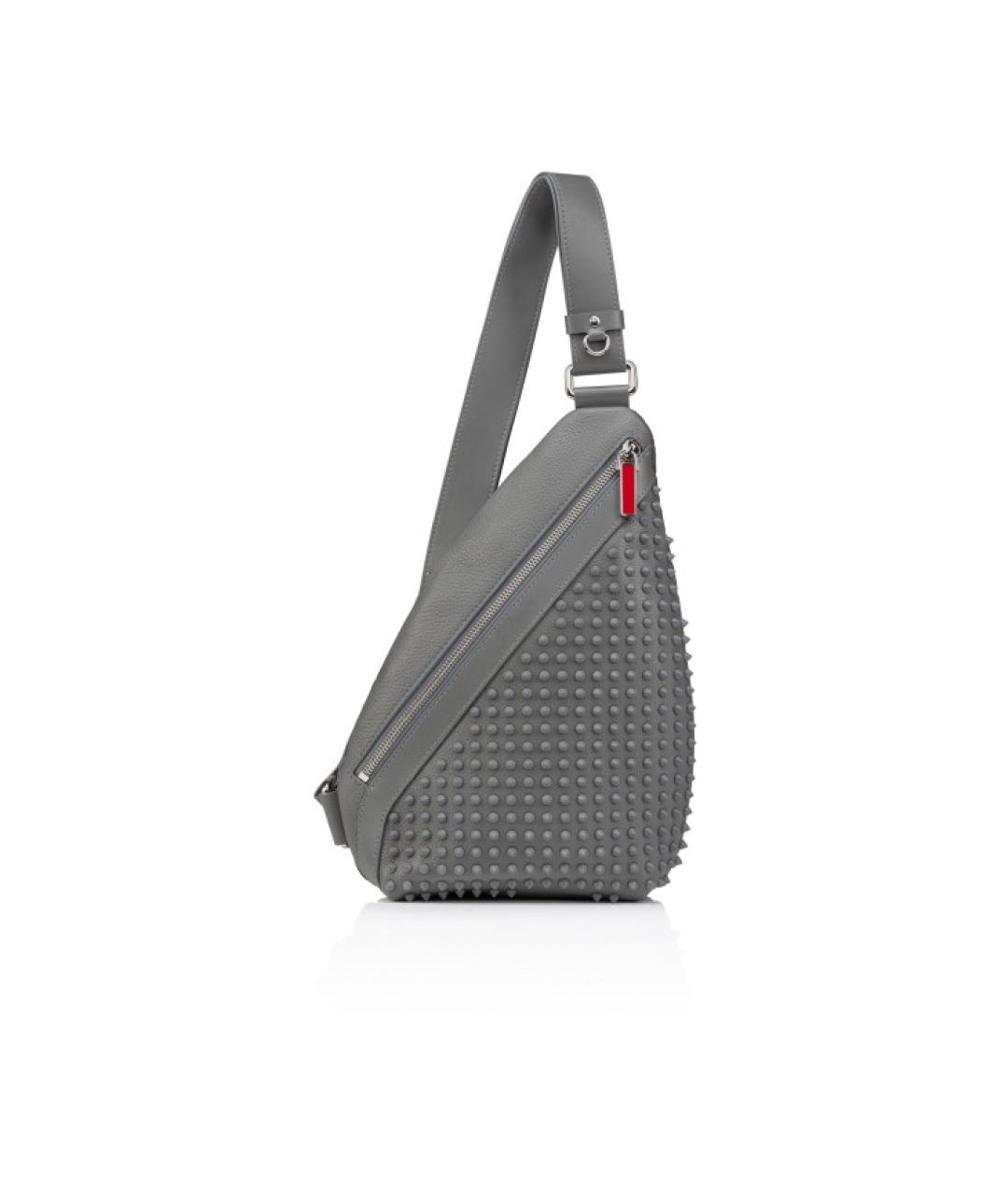 CHRISTIAN LOUBOUTIN Серая сумка на плечо, фото 1