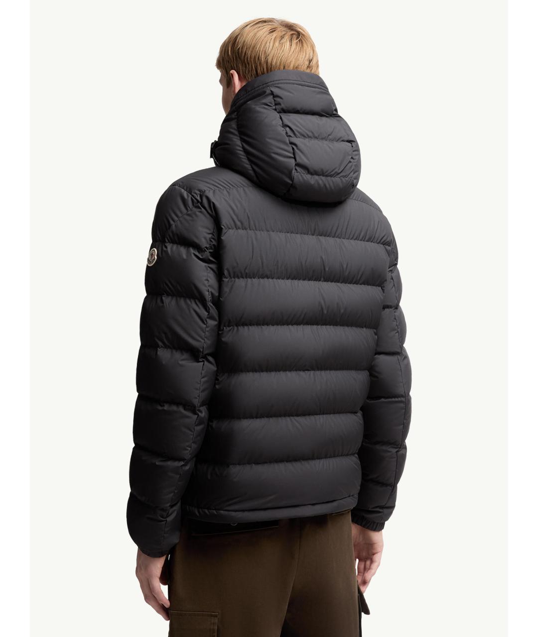 MONCLER Черная полиэстеровая куртка, фото 4