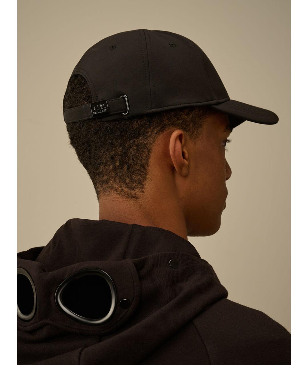 CP COMPANY Черная синтетическая кепка/бейсболка, фото 3