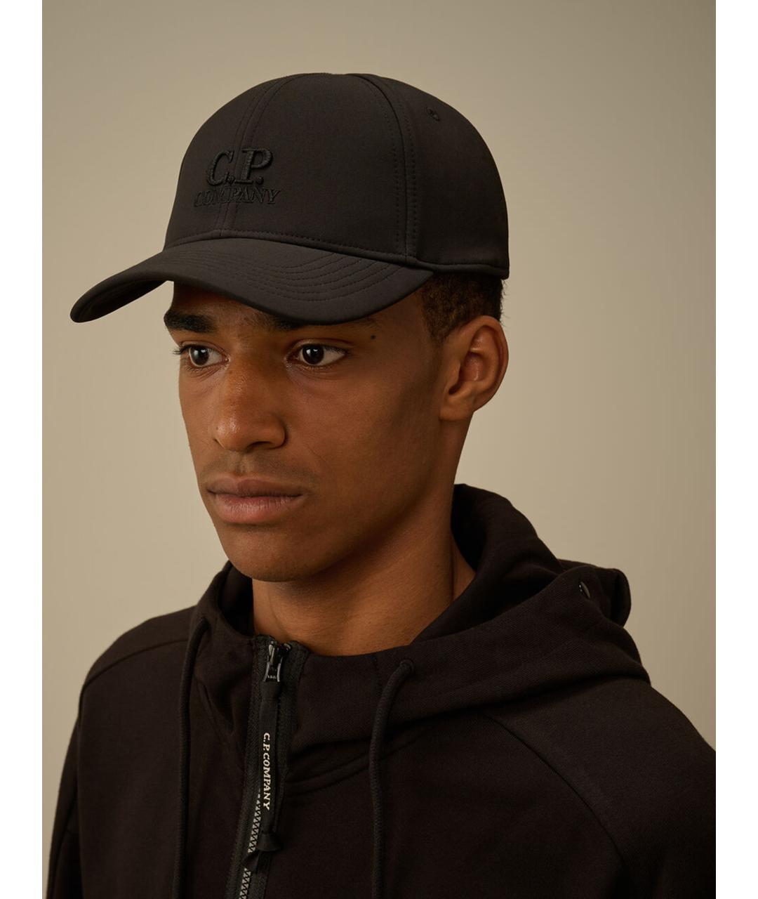 CP COMPANY Черная синтетическая кепка/бейсболка, фото 2