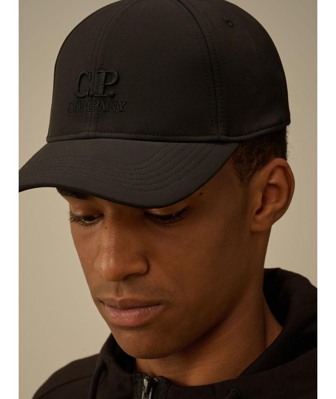 CP COMPANY Черная синтетическая кепка/бейсболка, фото 4