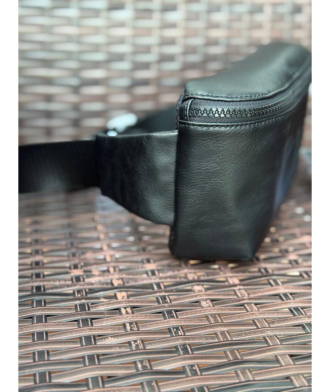 ARMANI EXCHANGE Черная поясная сумка из искусственной кожи, фото 6