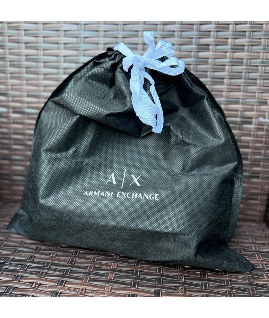ARMANI EXCHANGE Черная поясная сумка из искусственной кожи, фото 7