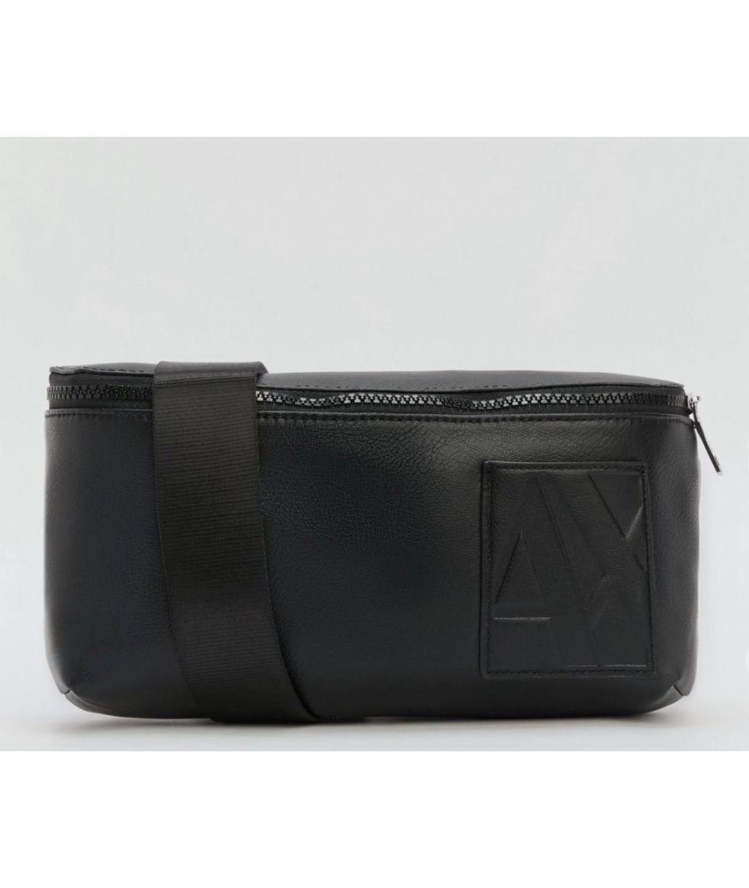 ARMANI EXCHANGE Черная поясная сумка из искусственной кожи, фото 8
