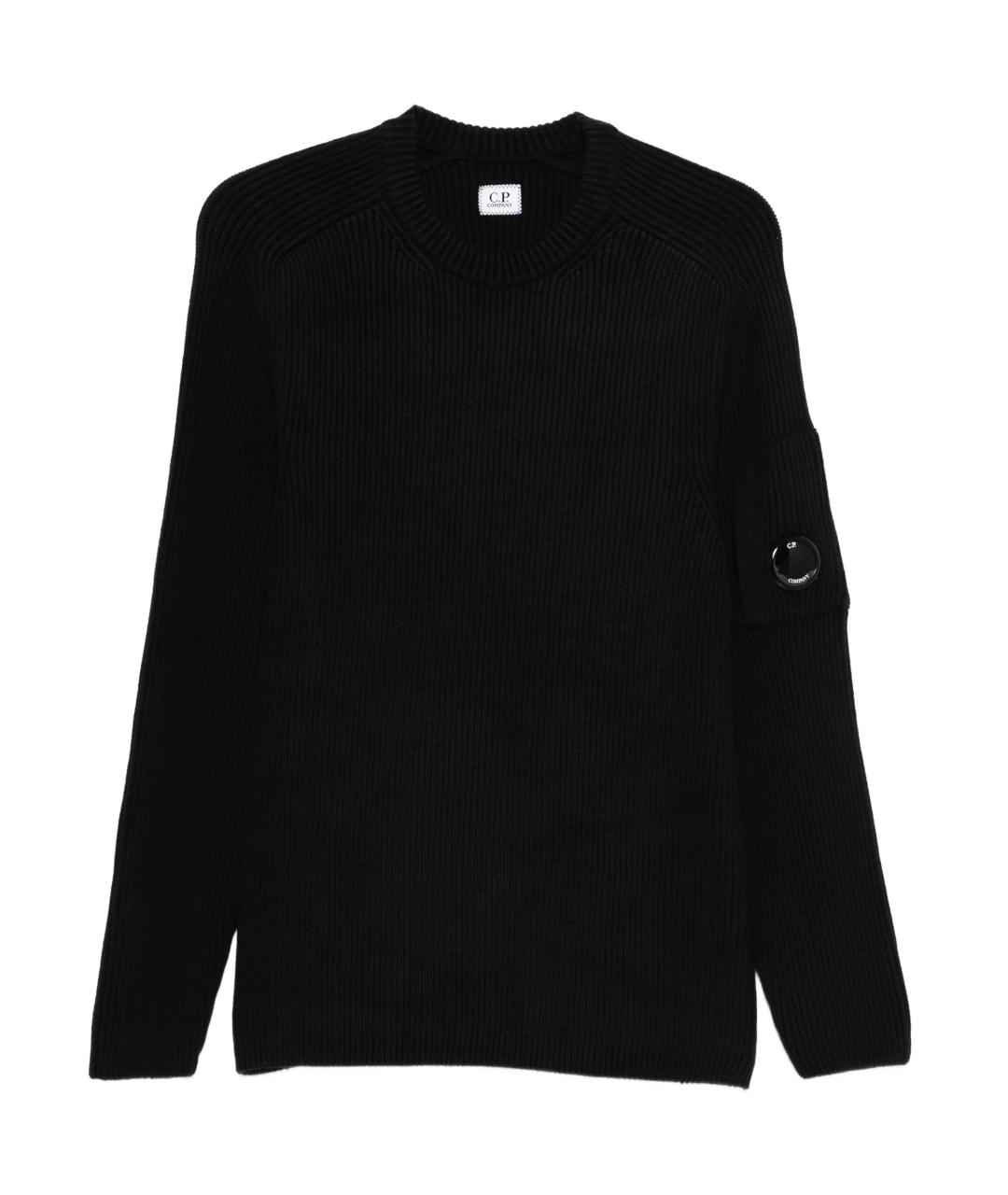 CP COMPANY Черный хлопковый джемпер / свитер, фото 1