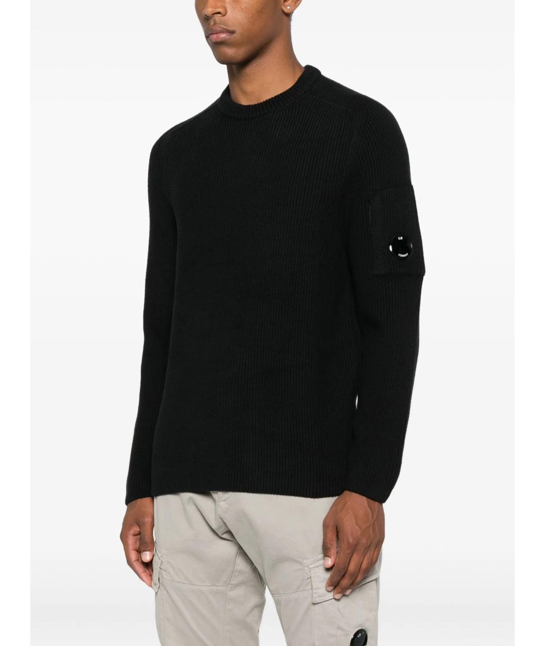 CP COMPANY Черный хлопковый джемпер / свитер, фото 3