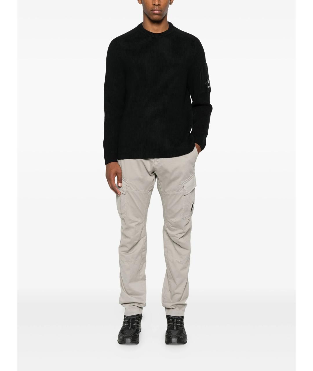 CP COMPANY Черный хлопковый джемпер / свитер, фото 2