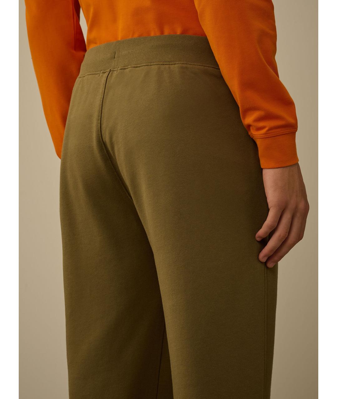 CP COMPANY Зеленые хлопковые повседневные брюки, фото 6