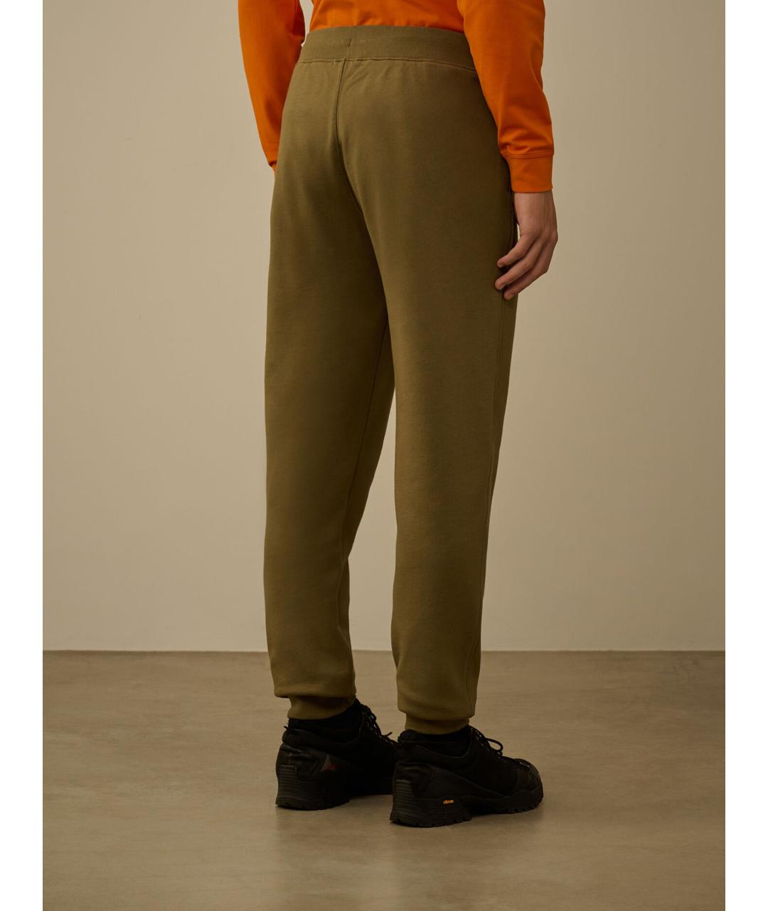 CP COMPANY Зеленые хлопковые повседневные брюки, фото 4
