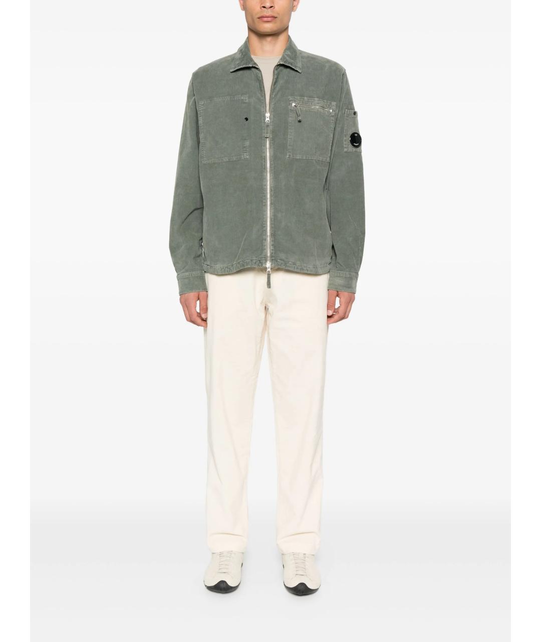 CP COMPANY Зеленая хлопковая кэжуал рубашка, фото 2