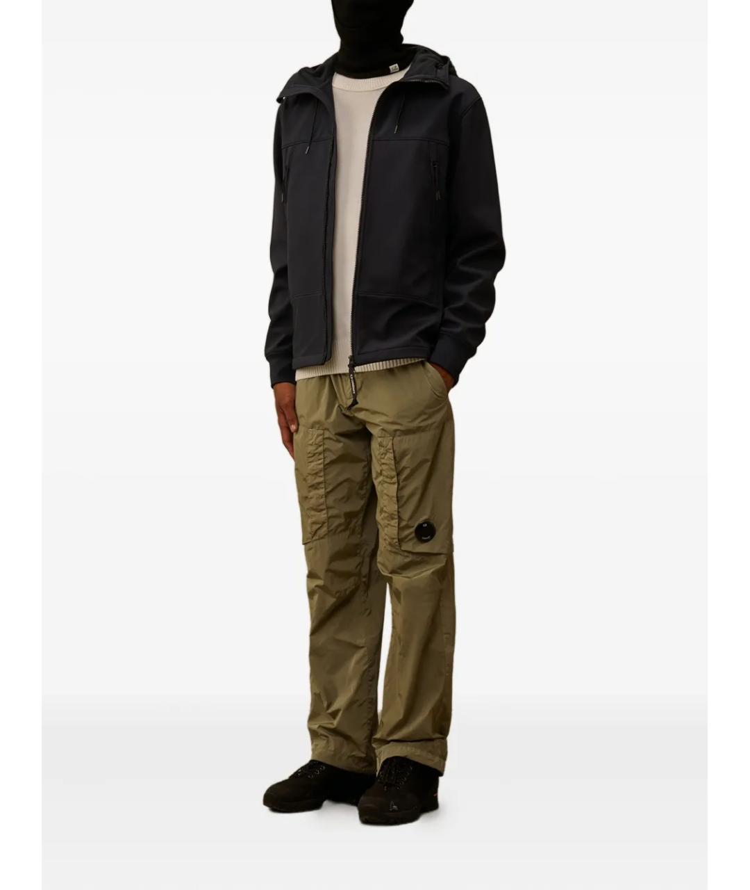 CP COMPANY Зеленые полиамидовые повседневные брюки, фото 2