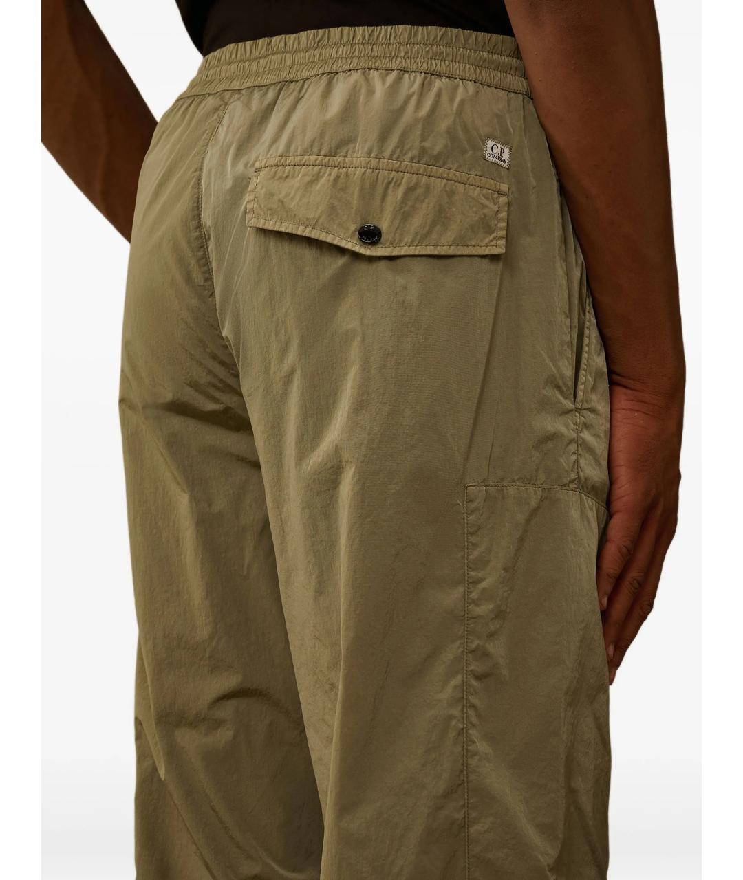 CP COMPANY Зеленые полиамидовые повседневные брюки, фото 5