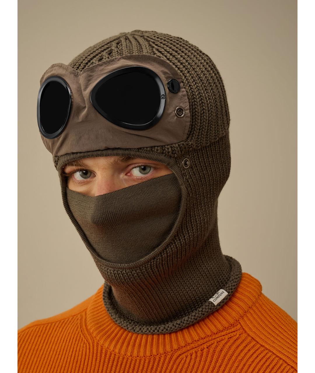 CP COMPANY Хаки шерстяная шапка, фото 2