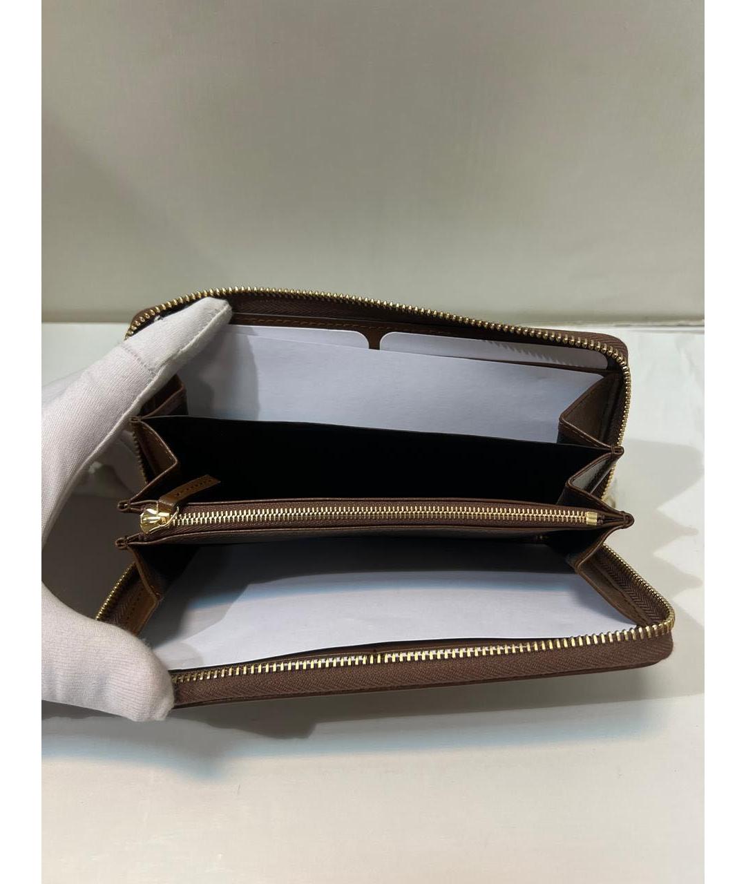 GUCCI Коричневый кожаный кошелек, фото 5