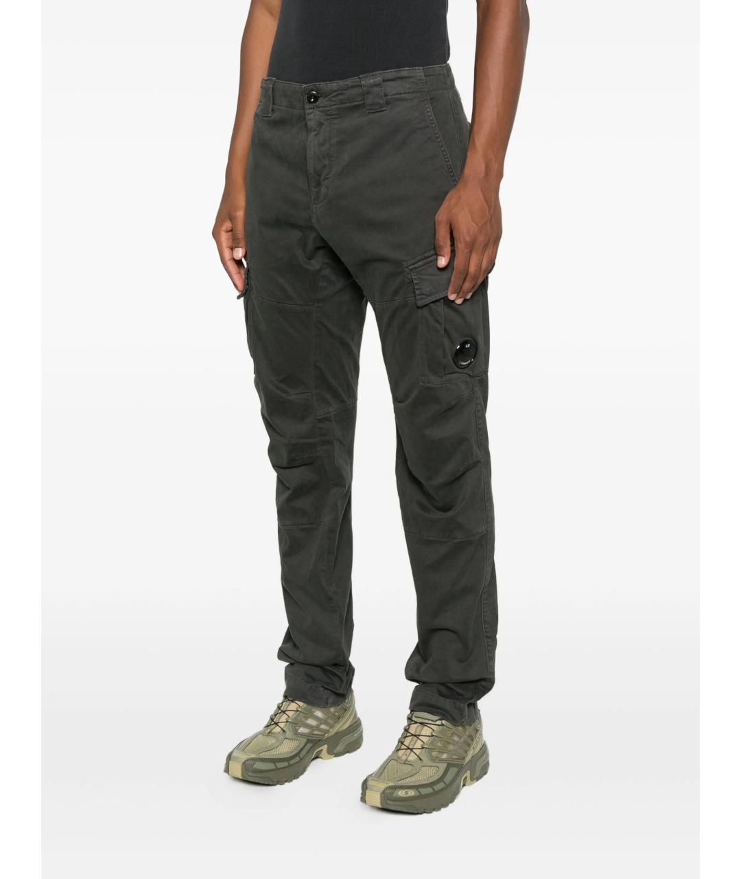 CP COMPANY Серые хлопковые повседневные брюки, фото 3