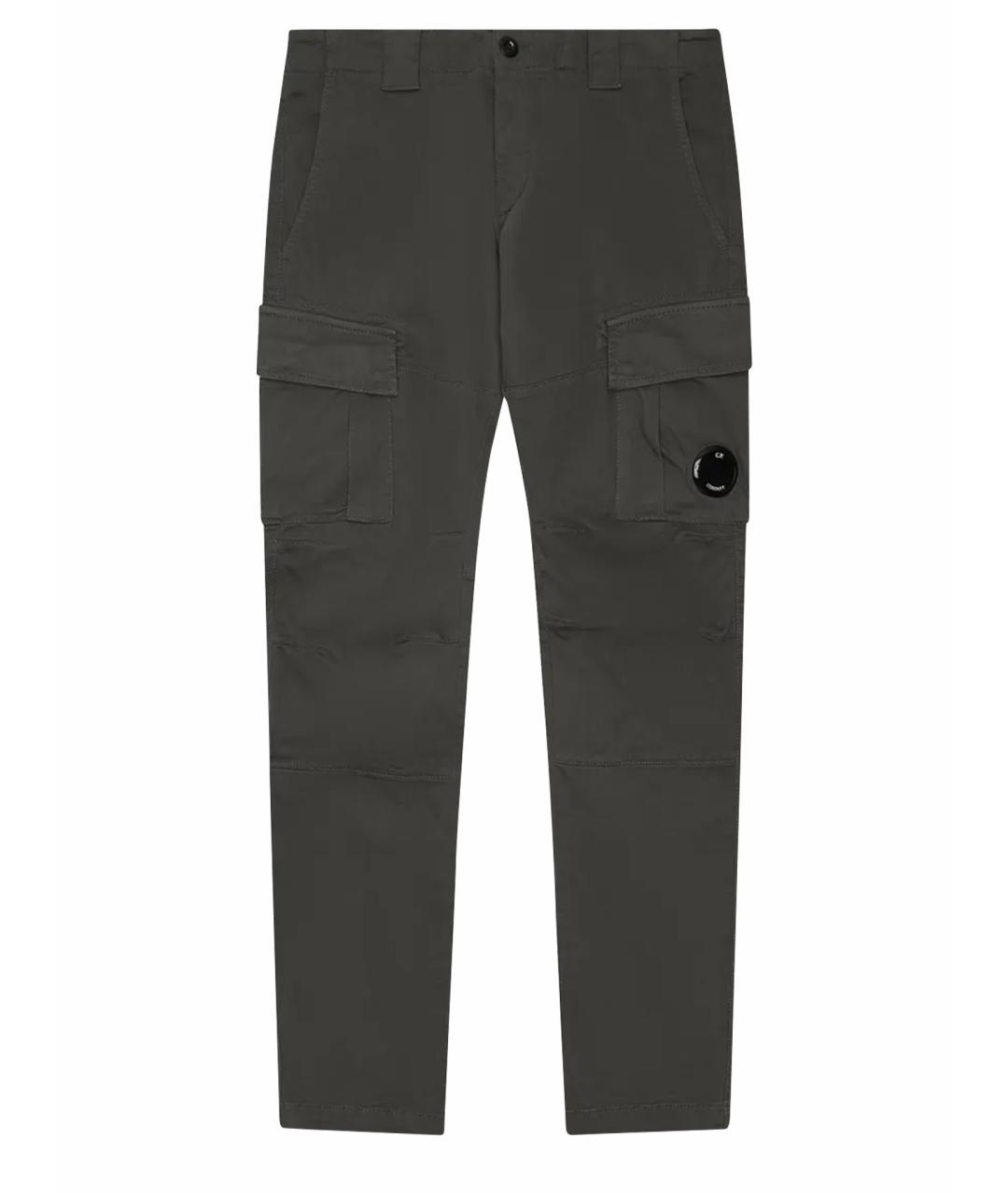 CP COMPANY Серые хлопковые повседневные брюки, фото 1
