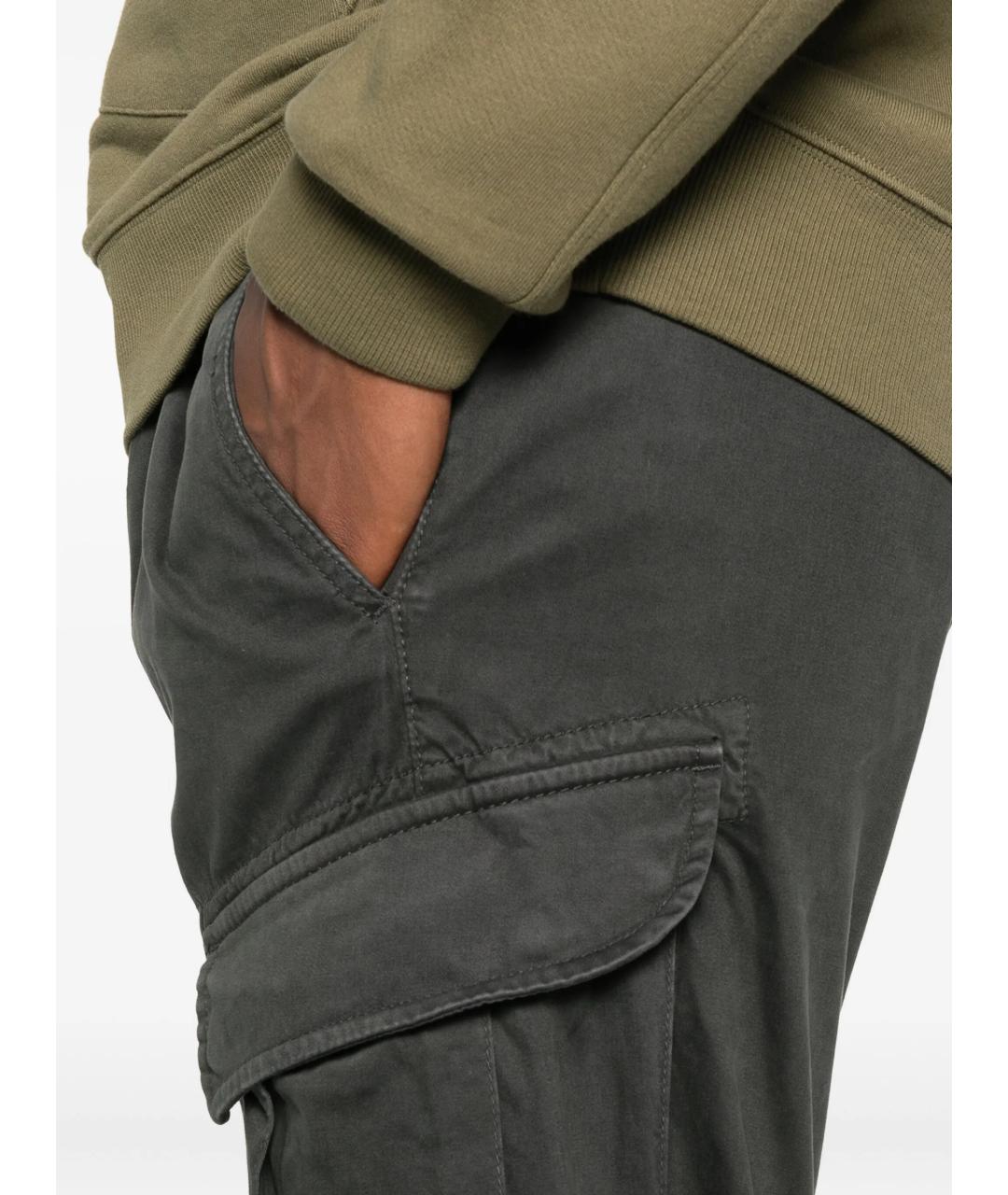 CP COMPANY Серые хлопковые повседневные брюки, фото 5