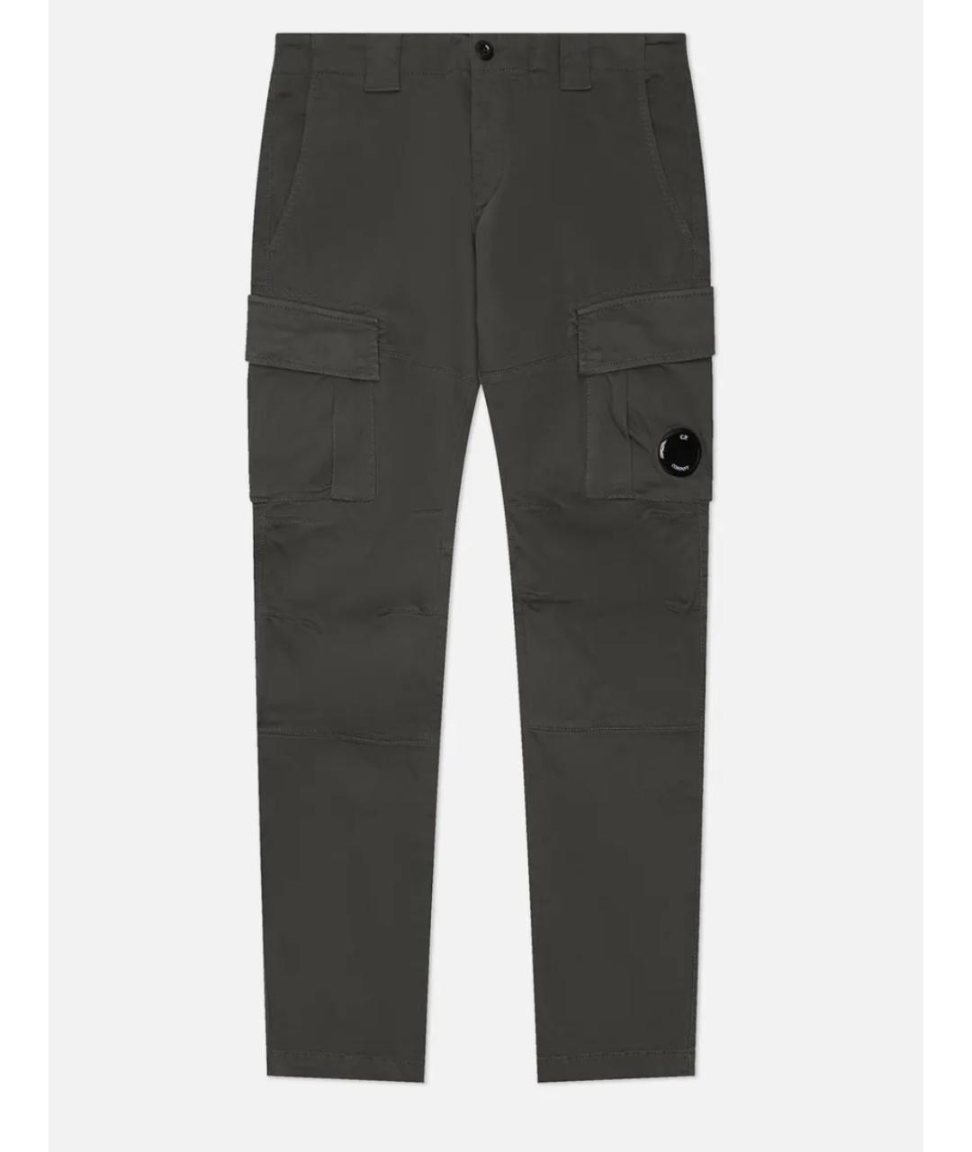 CP COMPANY Серые хлопковые повседневные брюки, фото 6