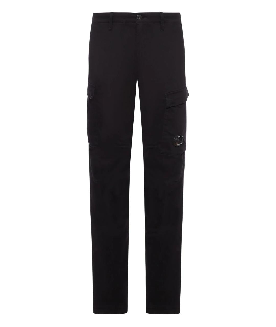 CP COMPANY Черные хлопковые повседневные брюки, фото 1