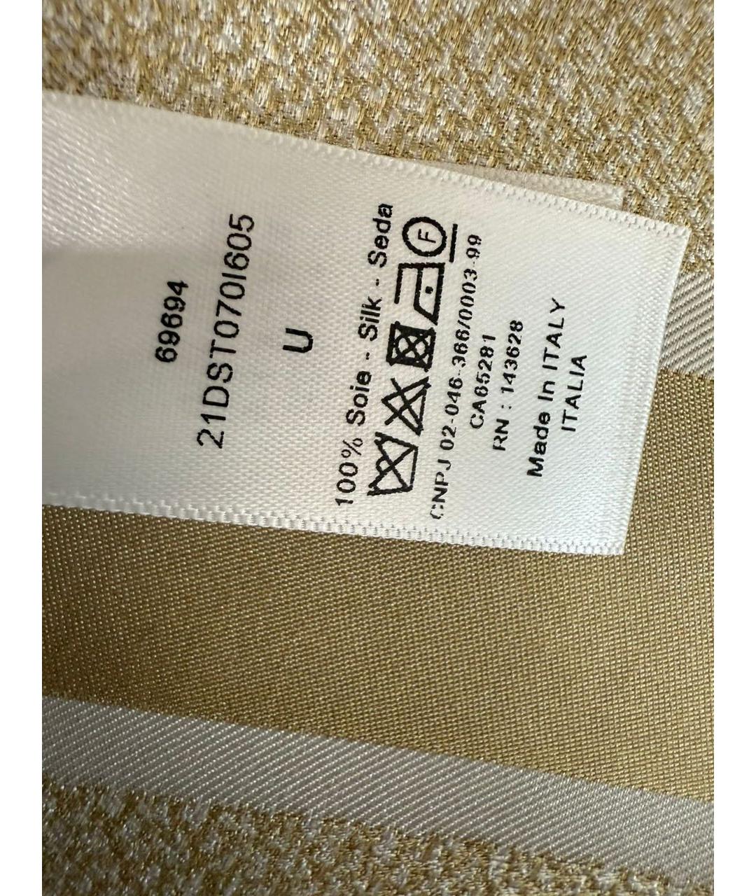 CHRISTIAN DIOR Золотой платок, фото 5
