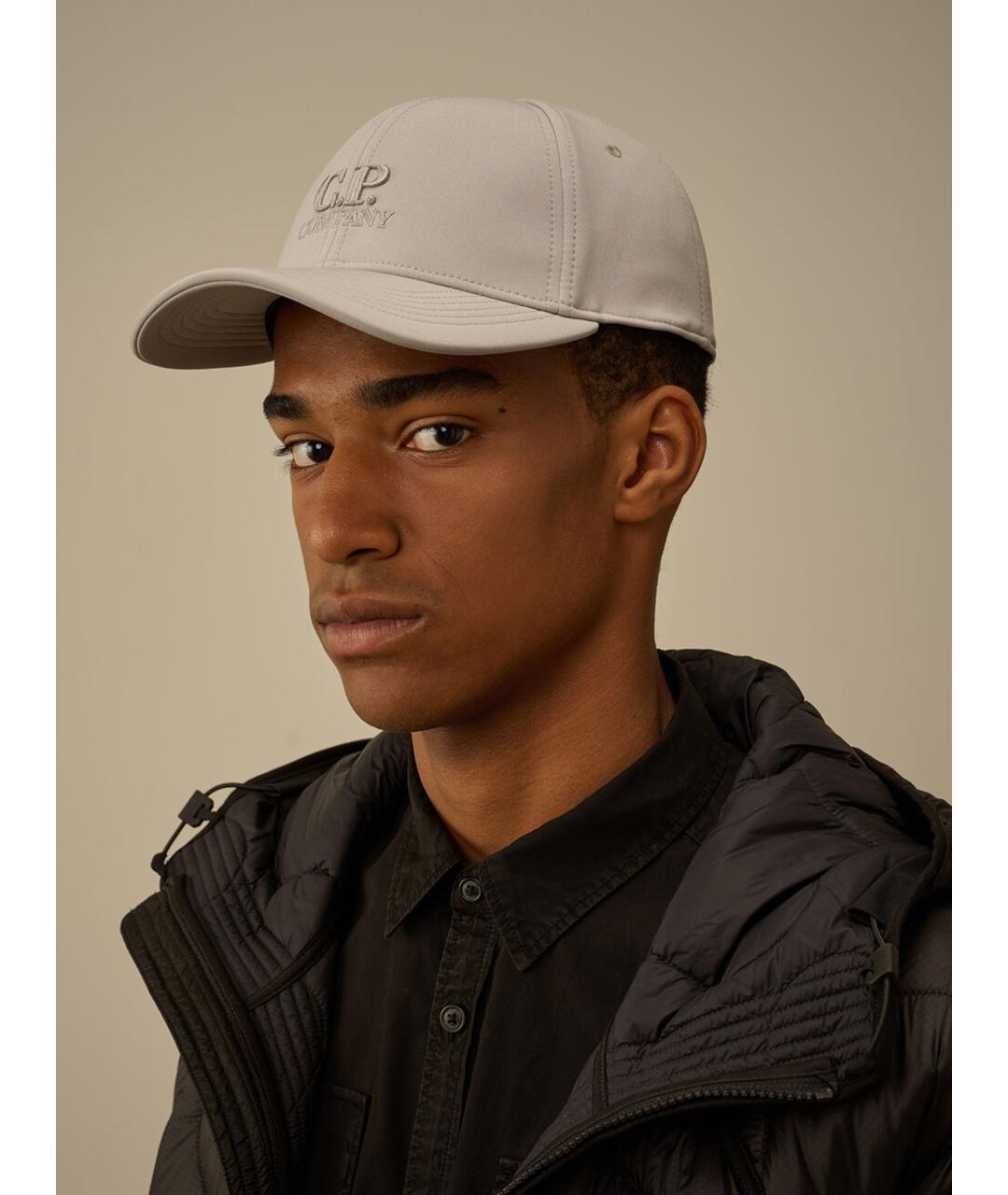 CP COMPANY Бежевая синтетическая кепка/бейсболка, фото 2