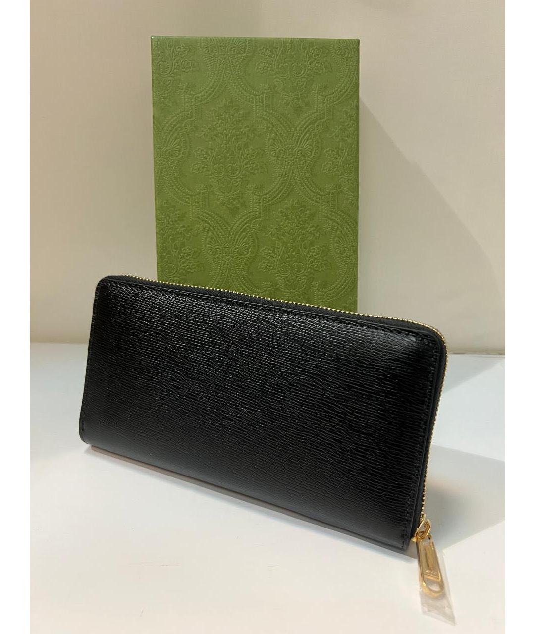 GUCCI Черный кожаный кошелек, фото 2