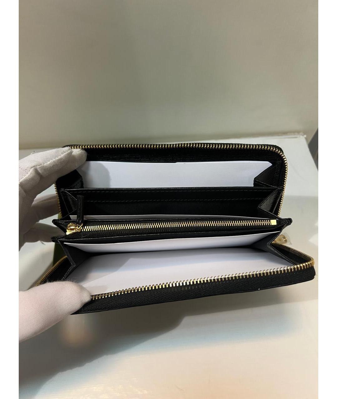 GUCCI Черный кожаный кошелек, фото 3