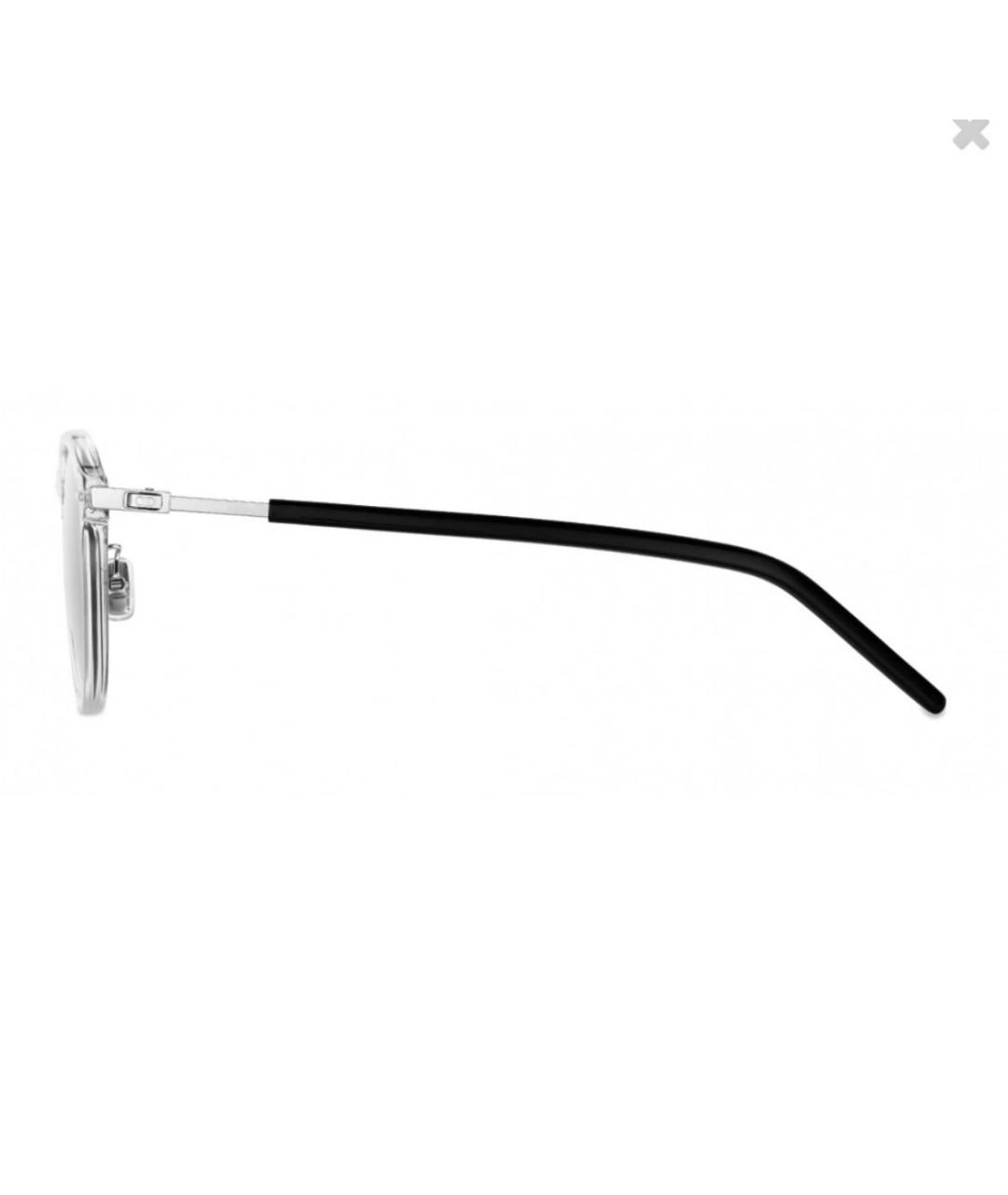 DIOR HOMME Серебряные пластиковые солнцезащитные очки, фото 4