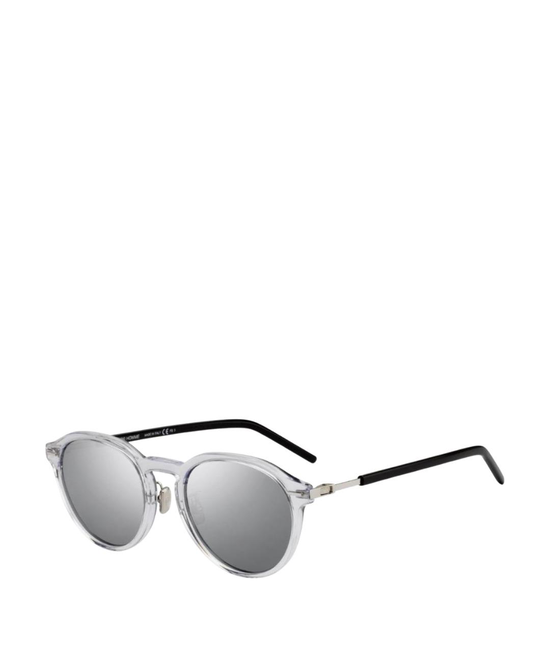 CHRISTIAN DIOR Серебряные пластиковые солнцезащитные очки, фото 1