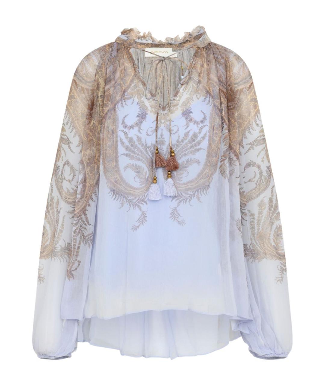 ZIMMERMANN Голубая рубашка, фото 1