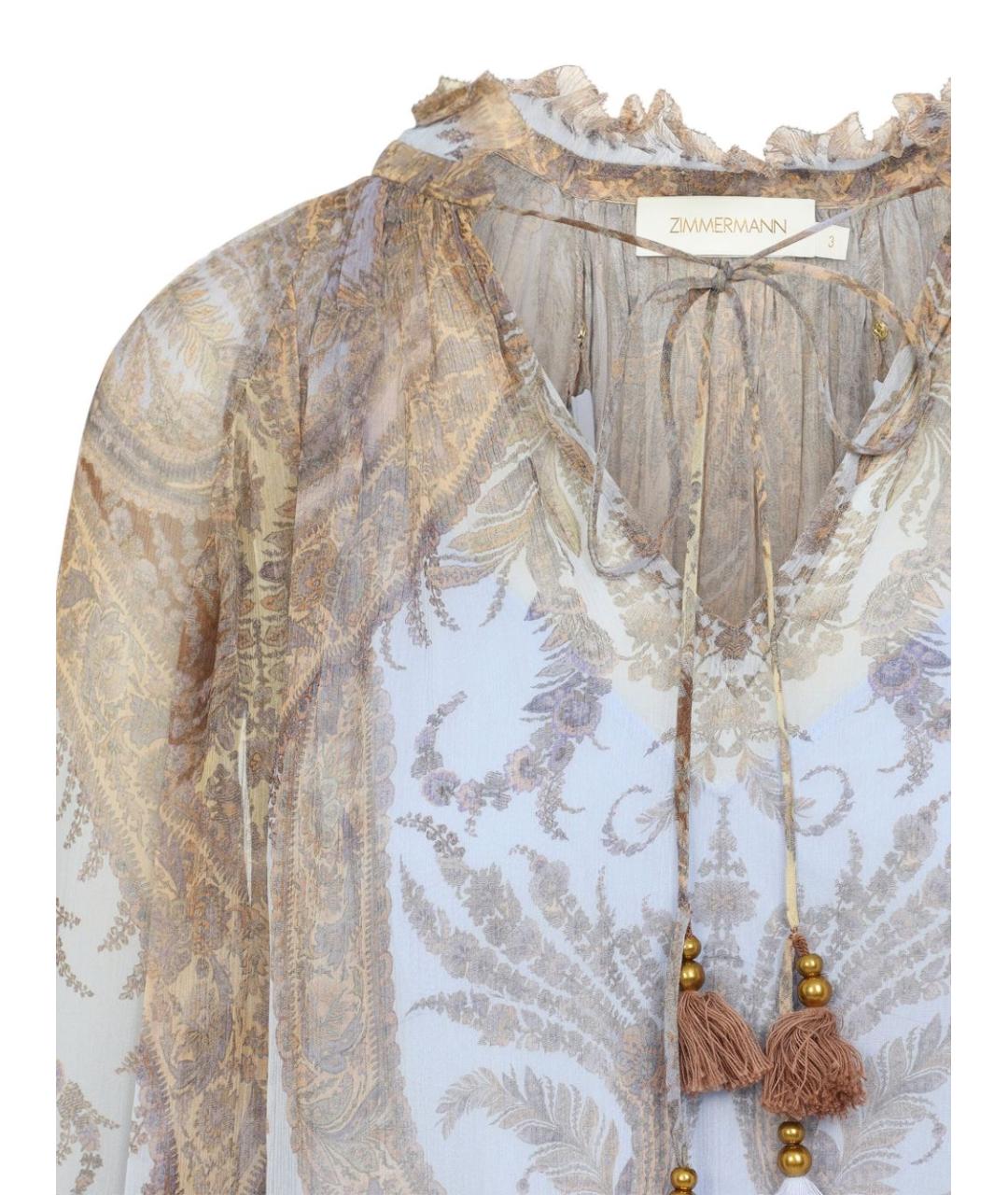 ZIMMERMANN Голубая рубашка, фото 3