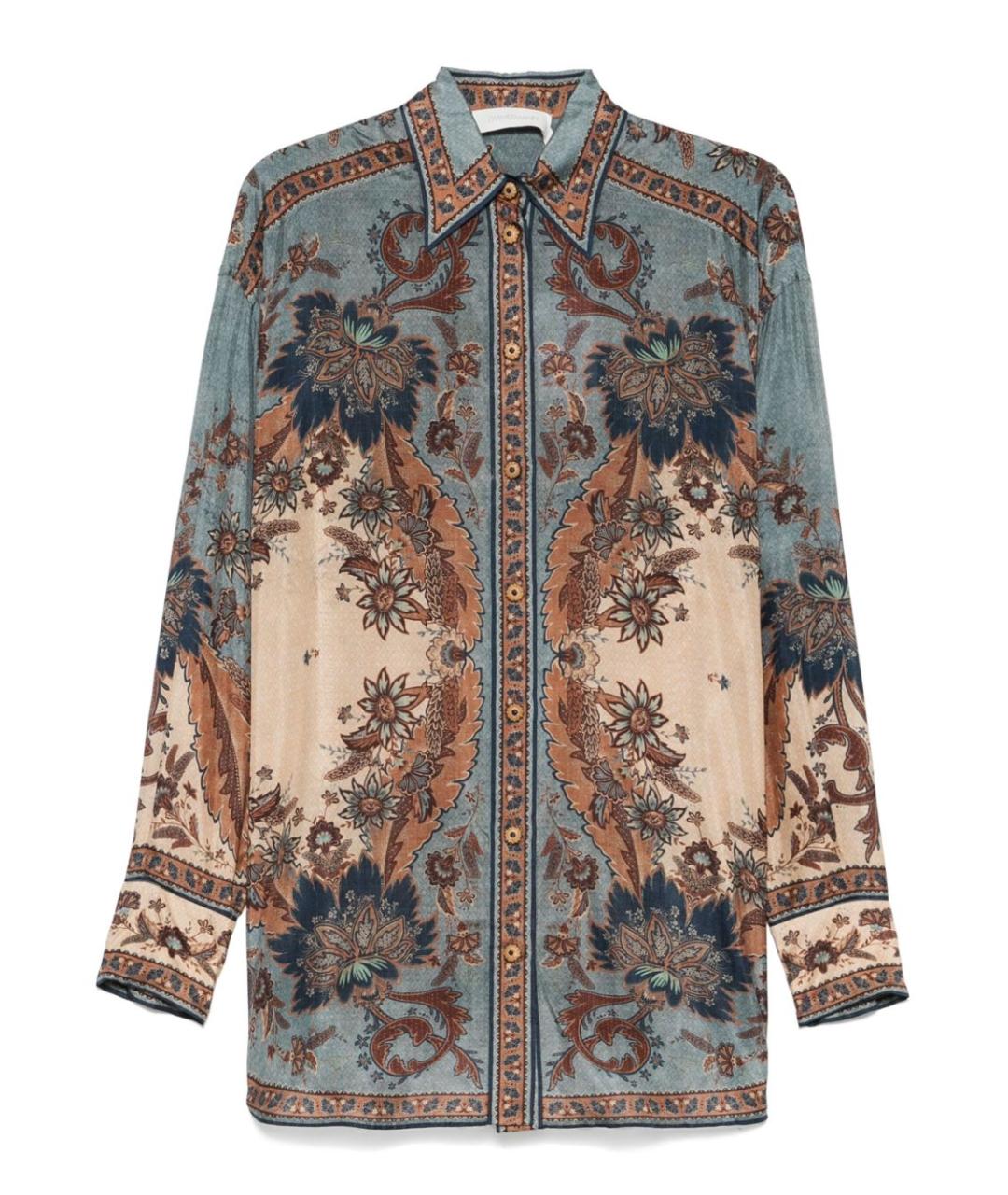 ZIMMERMANN Мульти шелковая рубашка, фото 1