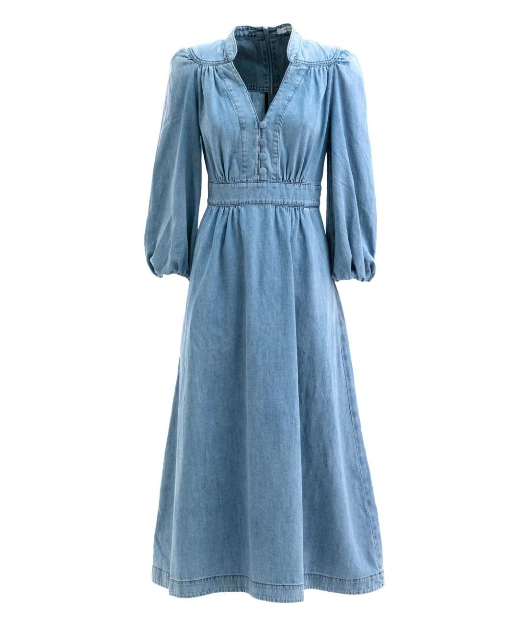 ZIMMERMANN Голубое хлопковое платье, фото 1