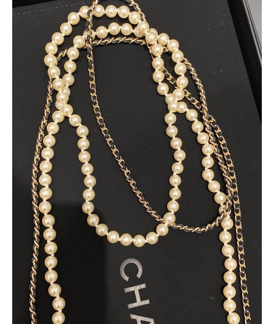 CHANEL Золотое металлическое колье, фото 3