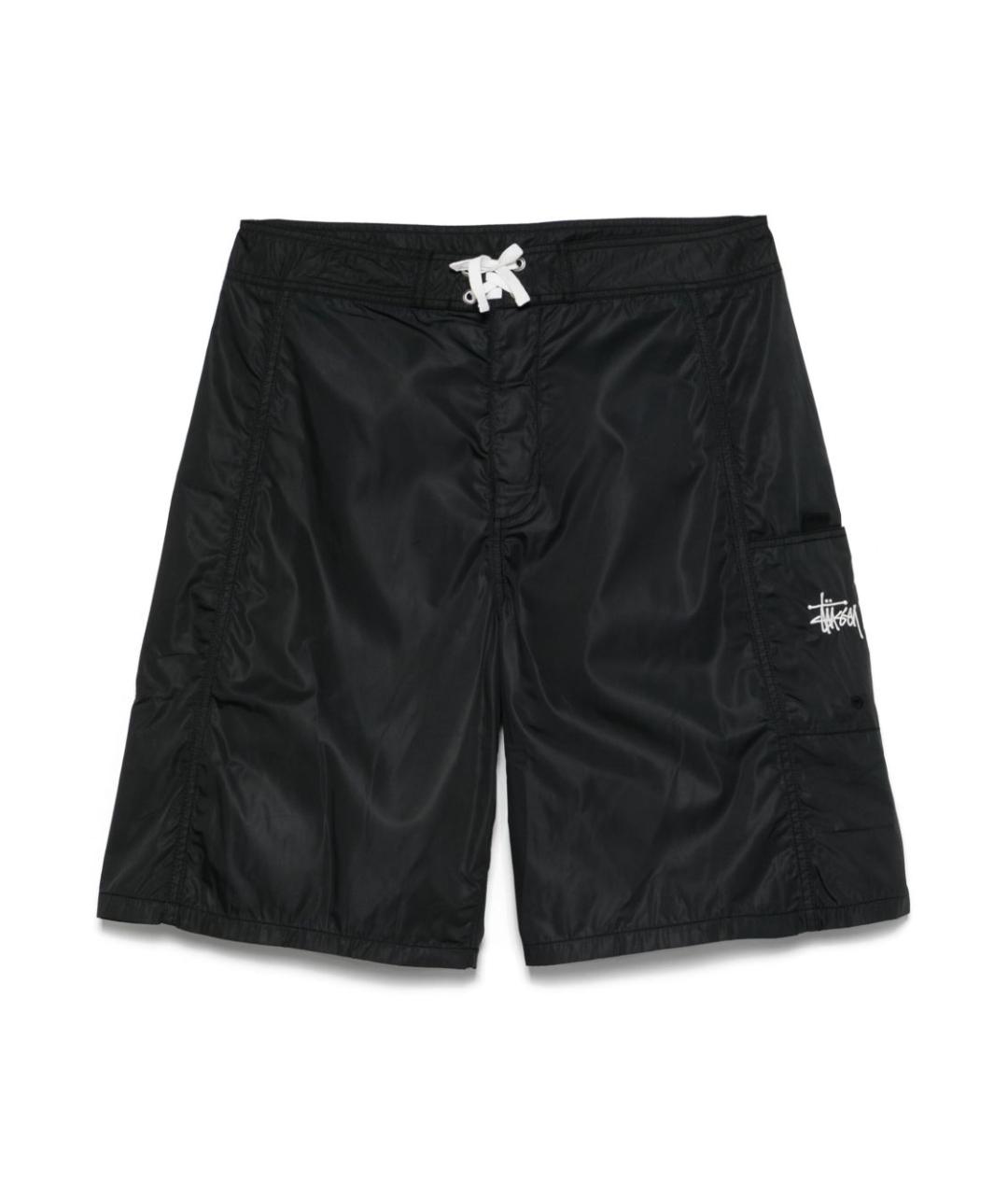STUSSY Черные шорты, фото 1