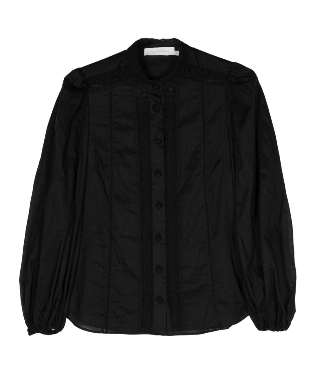 ZIMMERMANN Черная хлопковая рубашка, фото 1