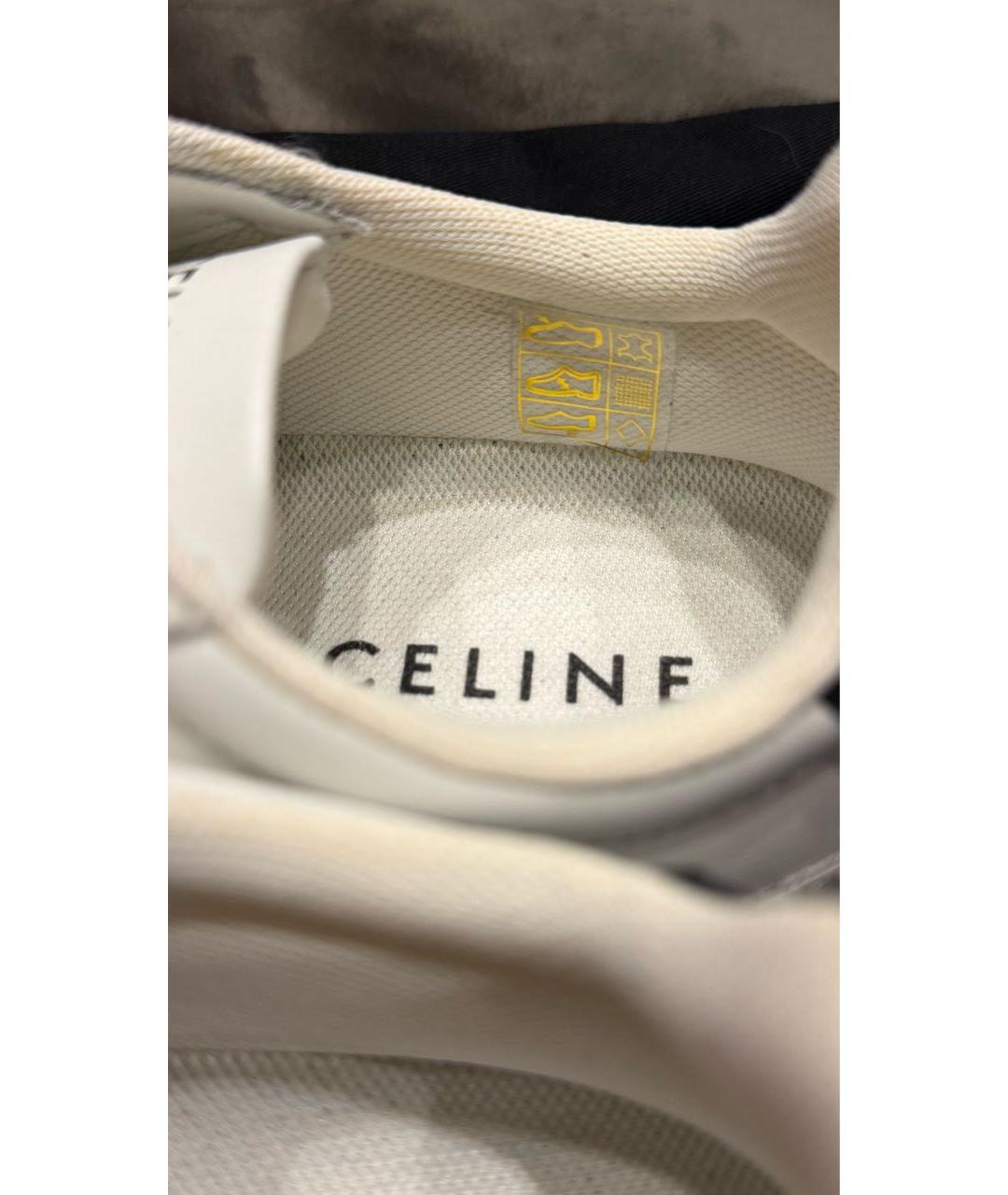 CELINE Белые замшевые кеды, фото 6