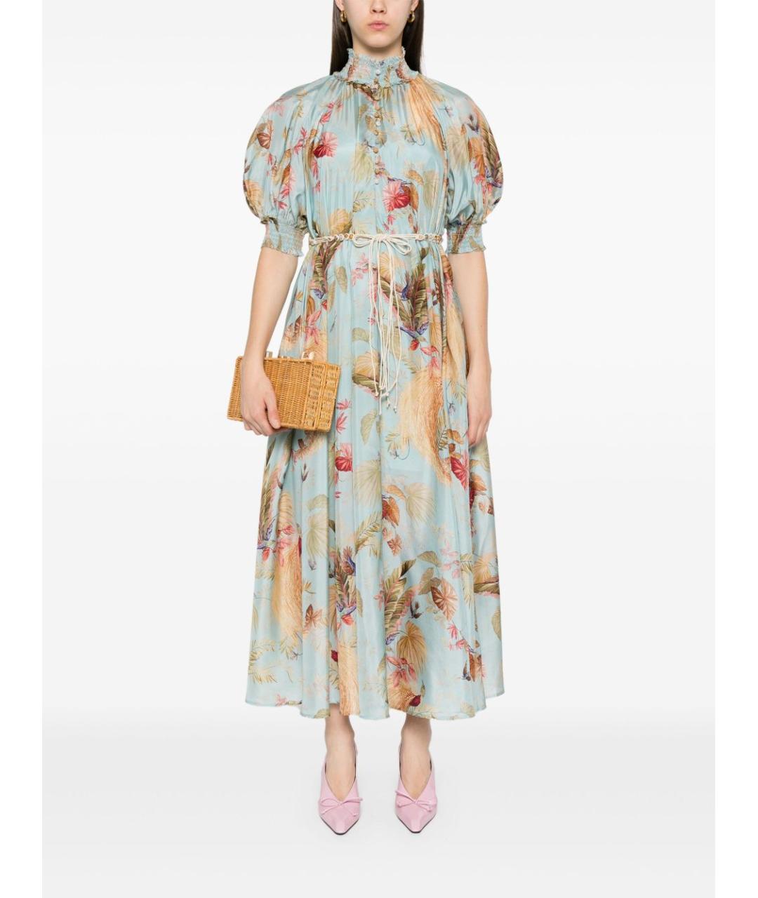 ZIMMERMANN Мульти шелковое платье, фото 2