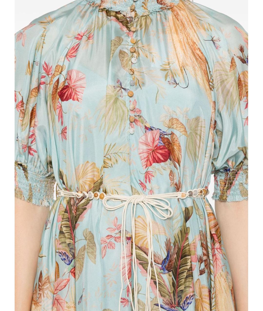 ZIMMERMANN Мульти шелковое платье, фото 3