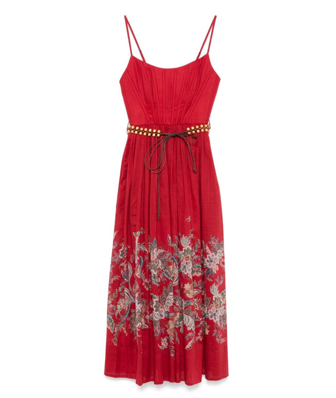 ZIMMERMANN Красное хлопковое платье, фото 1
