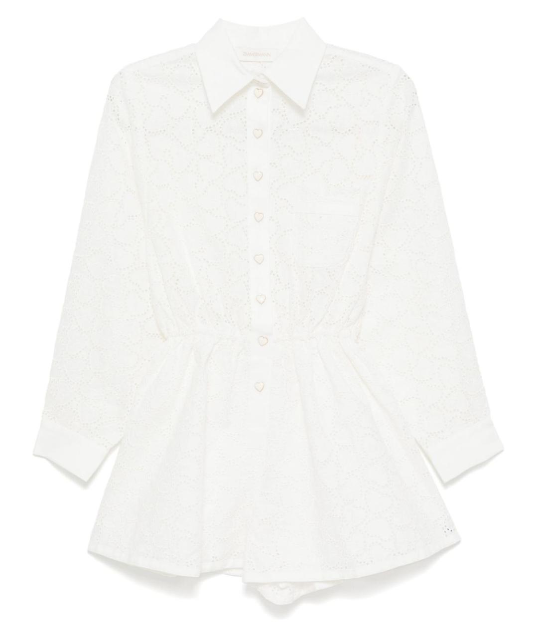 ZIMMERMANN Белое льняное платье, фото 1