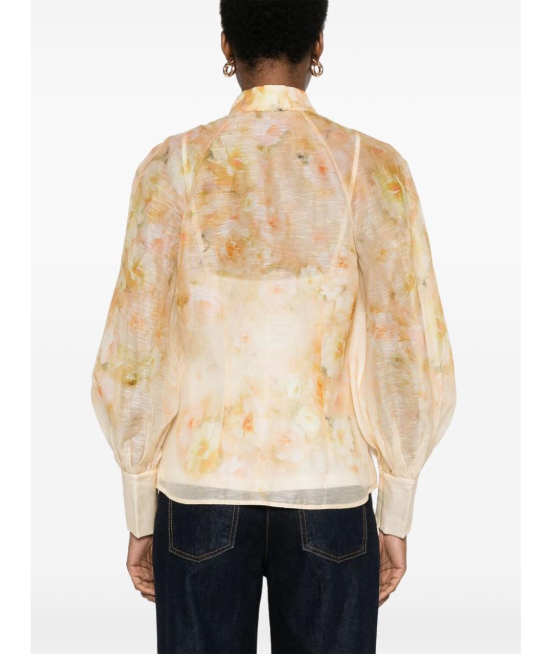ZIMMERMANN Бежевая рубашка, фото 4