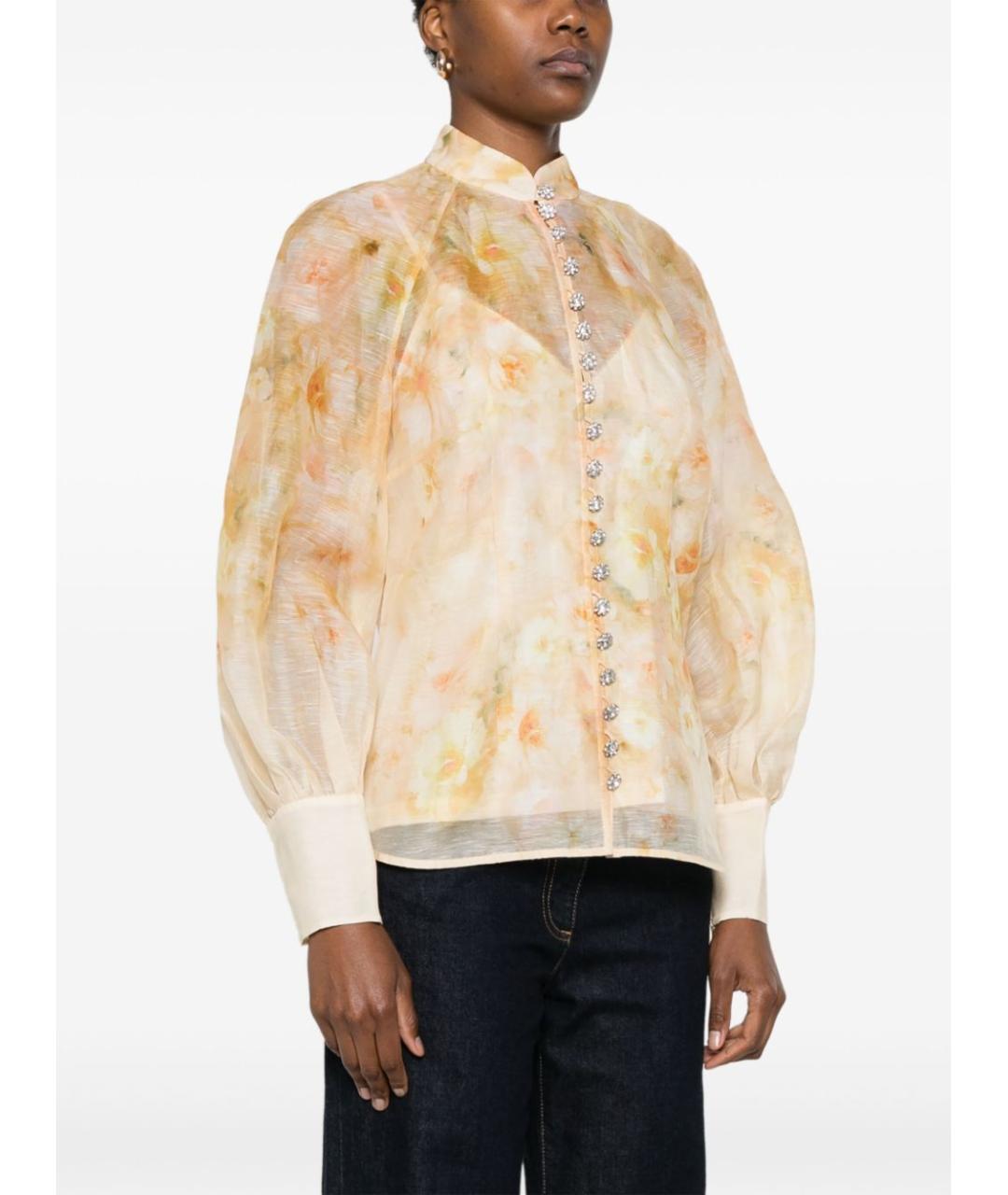 ZIMMERMANN Бежевая рубашка, фото 2