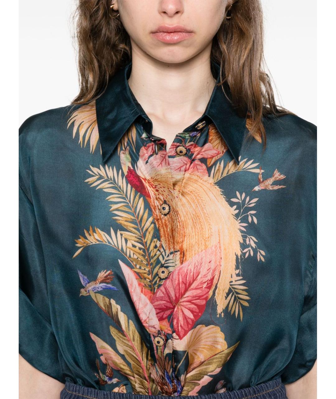 ZIMMERMANN Мульти шелковая рубашка, фото 3