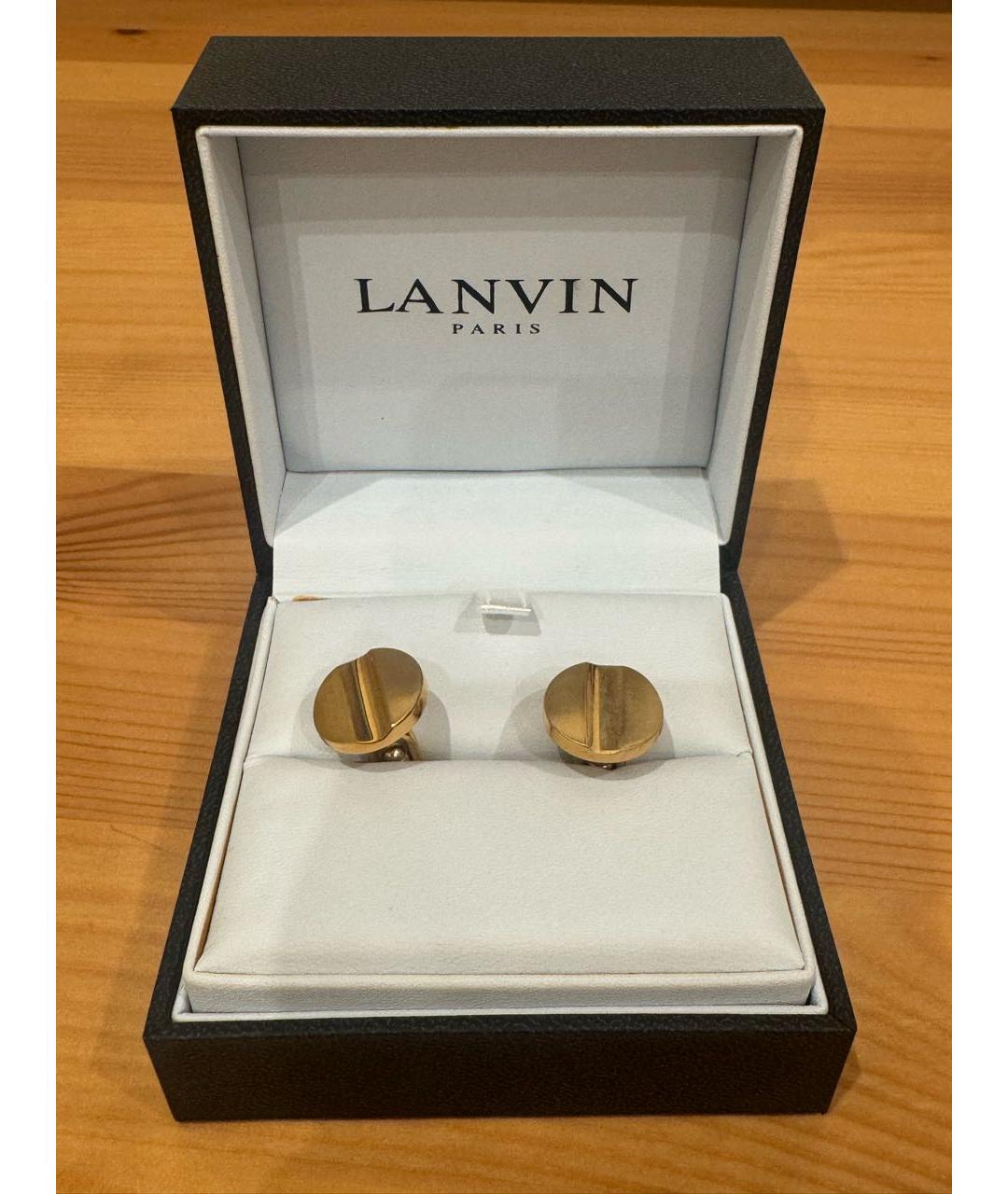 LANVIN Золотые запонки, фото 5