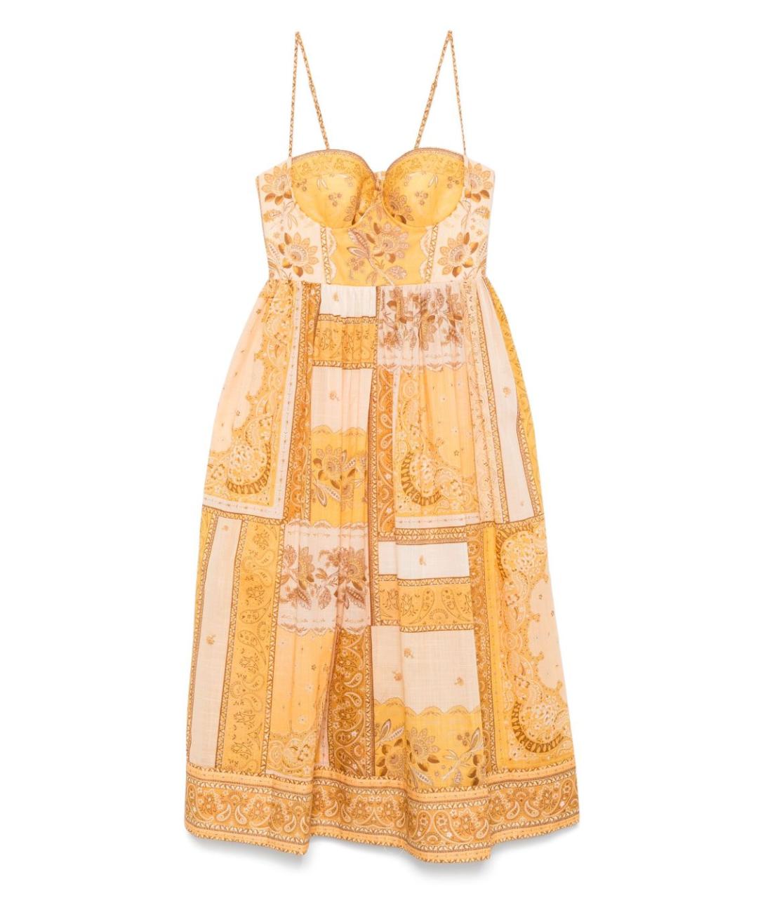 ZIMMERMANN Бежевое хлопковое платье, фото 1