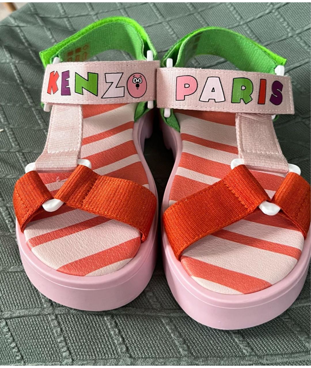 KENZO Мульти резиновые сандалии и шлепанцы, фото 4