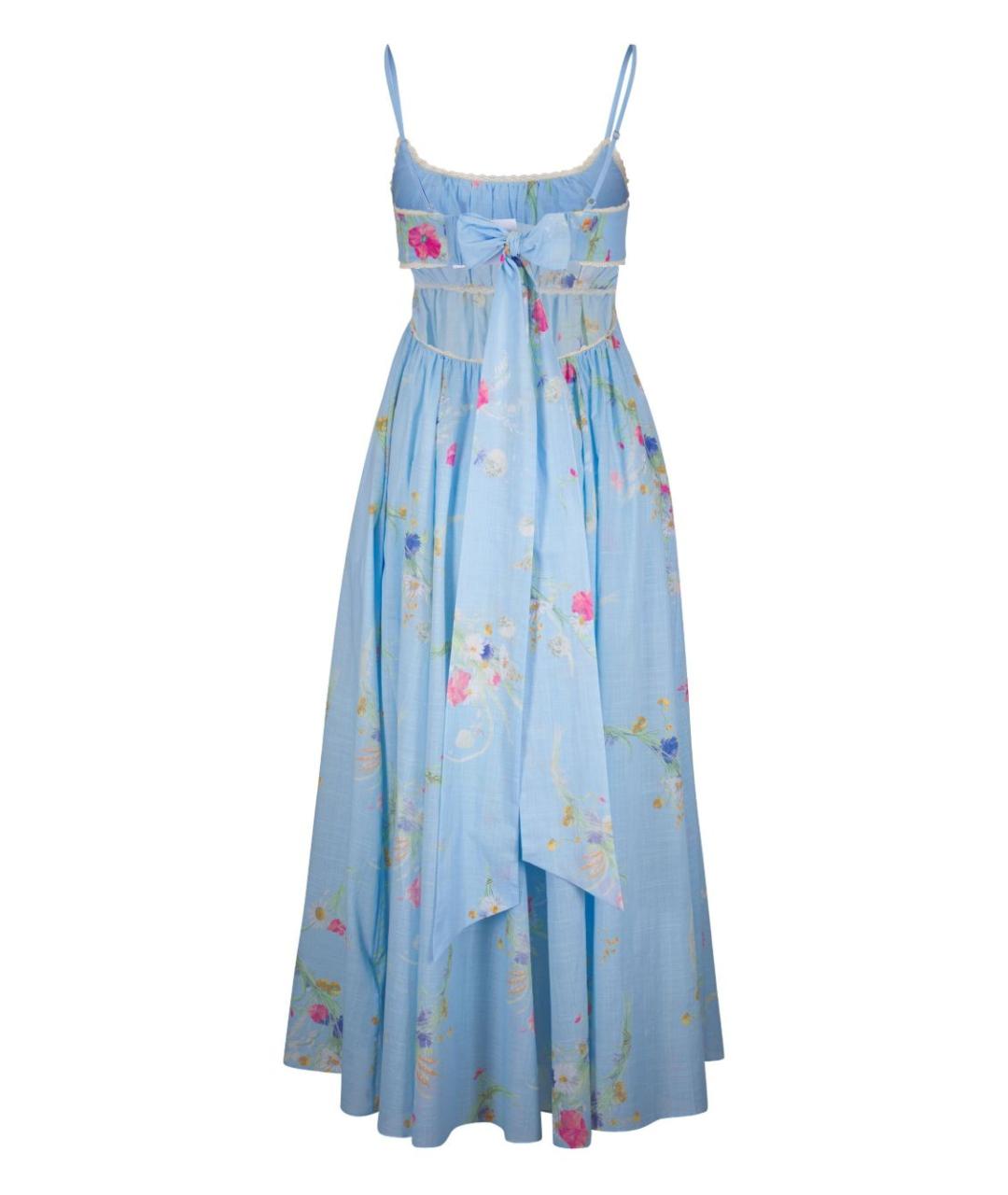 ZIMMERMANN Голубое хлопковое платье, фото 2